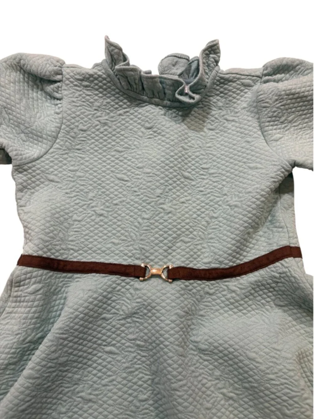 Janie and Jack Quilted Belted Dress